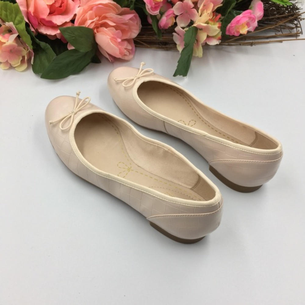 NWT Clarks Couture Bloom Nude Pink Ballerina Flats - Picture 4 of 8